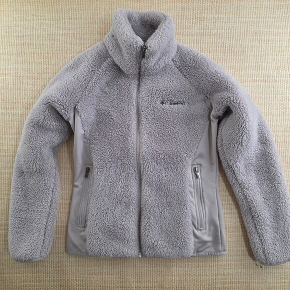 Columbia Jackets & Blazers - Columbia gray Womens Sherpa zip up